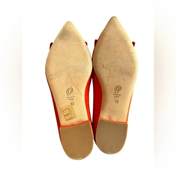 M. Gemi Pointed Fringe Slip On Suede Burnt Orange Size 35 - Picture 5 of 12